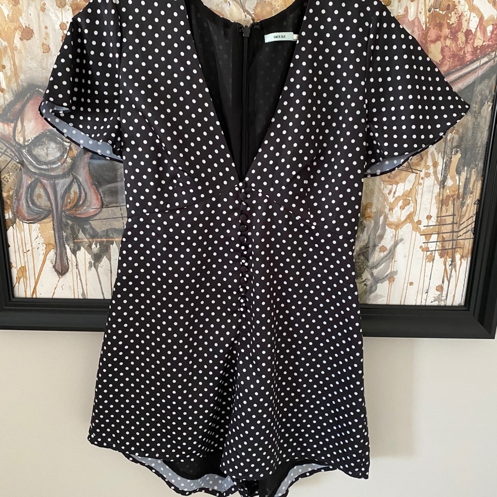 NOT AVAILABLE Kimchi Blue Polka Dot Romper